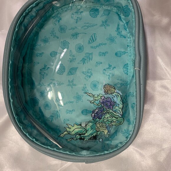 Disney Loungefly the Little Mermaid Travel Vanity Bag Pouch - Picture 9 of 11